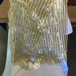 Metallic gold scarf
